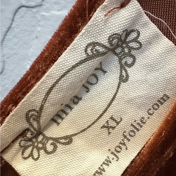 Elegant Rust Velvet Dress - Picture 3 of 4